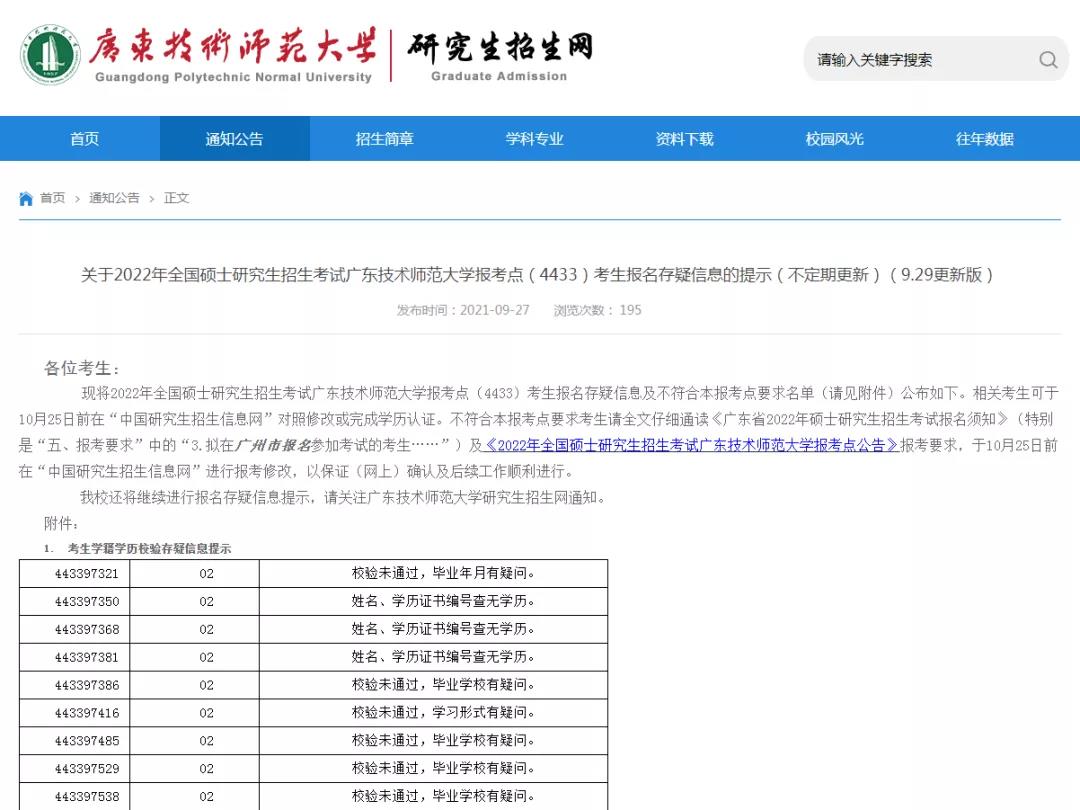 2022考研报名不合格人员公布，尽快修改！